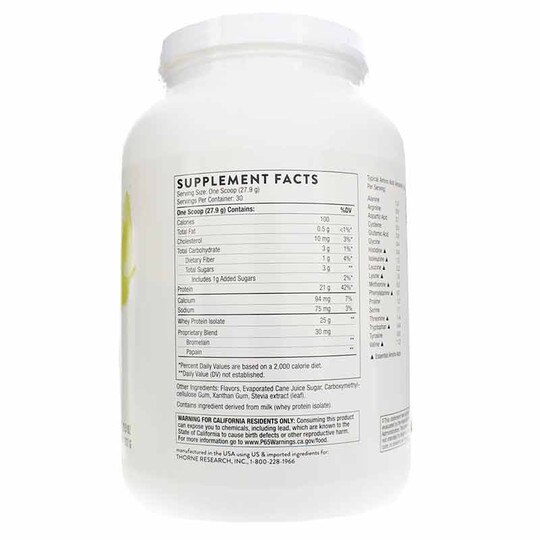 Whey Protein Isolate, THR